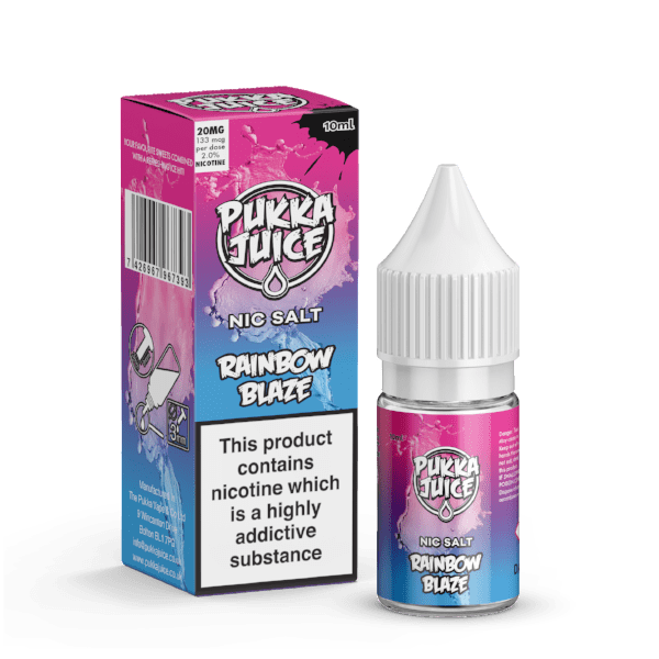 Product Image of Rainbow Blaze Nic Salt E-Liquid by Pukka Juice 10ml