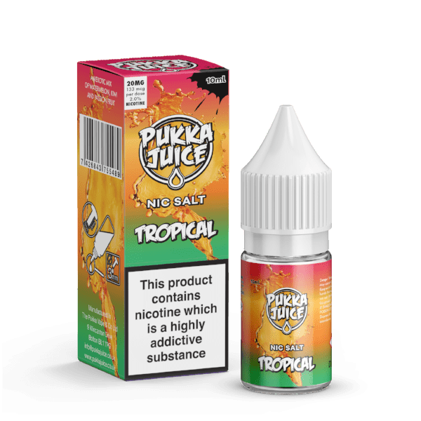 Product Image of Tropical Nic Salt E-Liquid by Pukka Juice 10ml