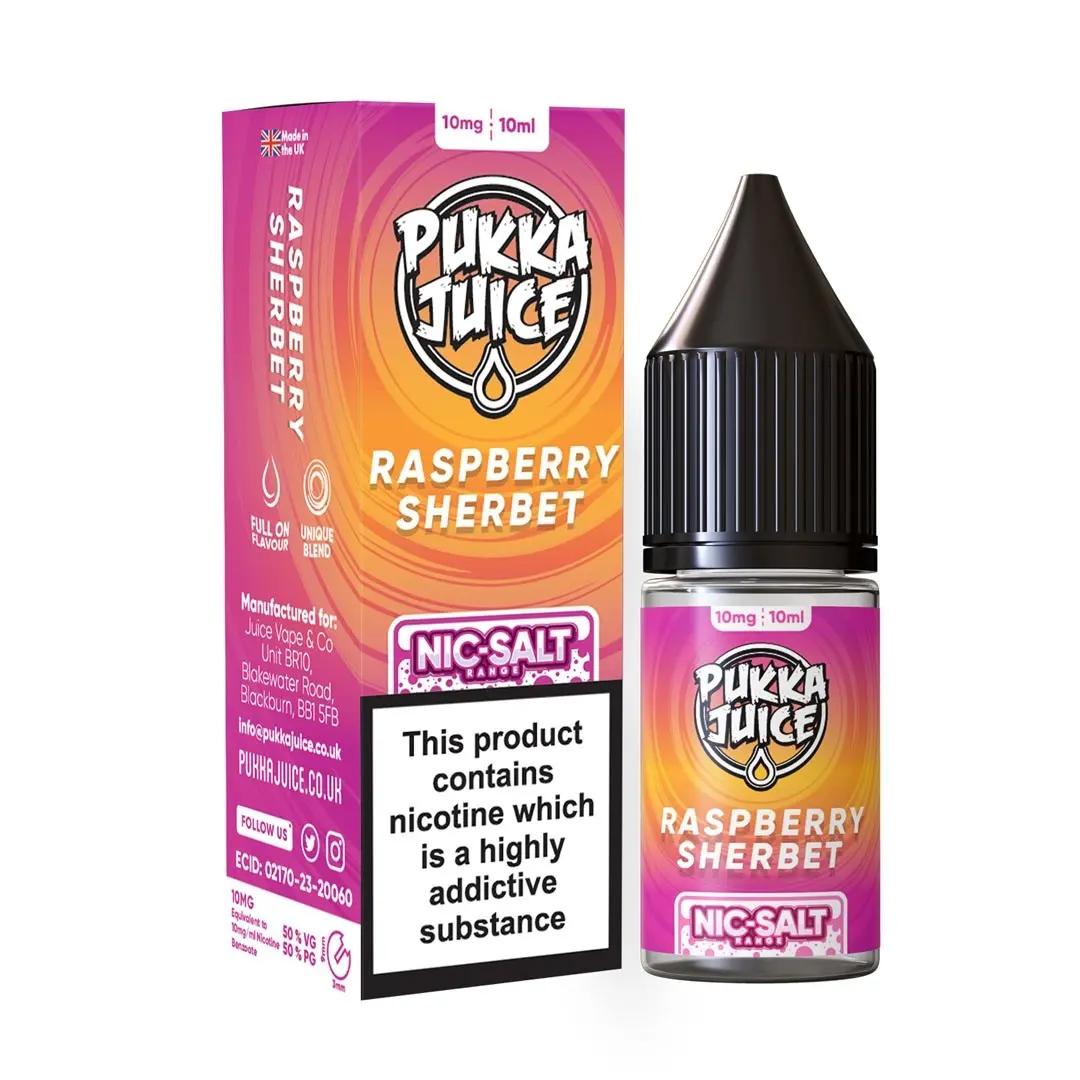 Product Image of Raspberry Sherbet Nic Salt E-liquid by Pukka Juice 10ml