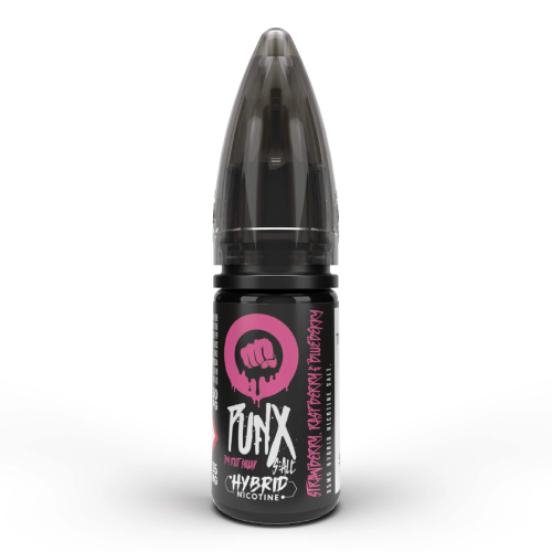 Product Image of Strawberry, Raspberry & Blueberry Nic Salt E-Liquid by Punx By Riot Squad 10ml