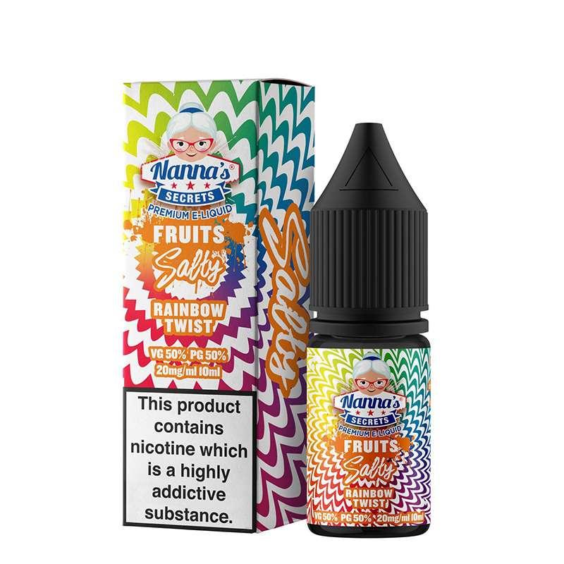 Product Image of Rainbow Twist Nic Salt E-liquid by Nannas Secret Salt 10ml