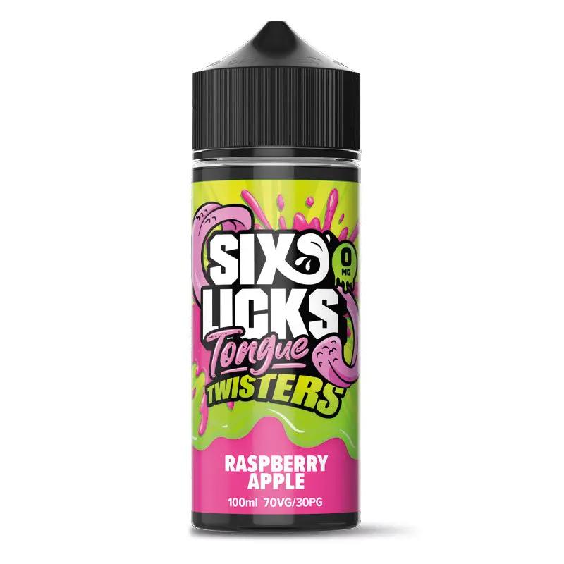 Product Image of Six Licks Tongue Twisters Eliquid - Raspberry Apple - 100ml