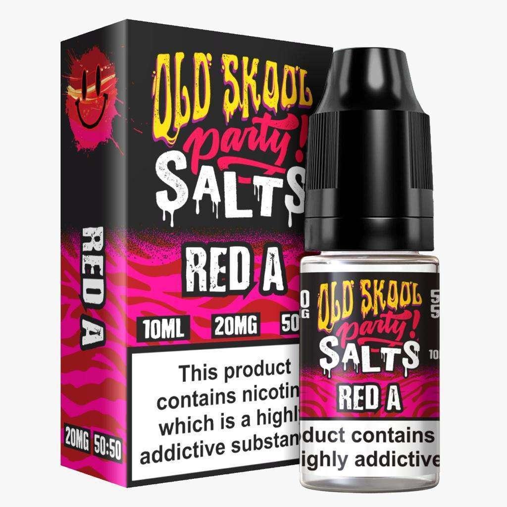 Product Image of Red A Nic Salt E-Liquid by Old Skool Party Salts 10ml