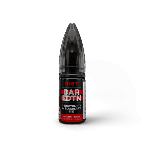 Product Image of Strawberry & Blueberry Ice Nic Salt E-Liquid by Riot Squad Bar Edition 10ml