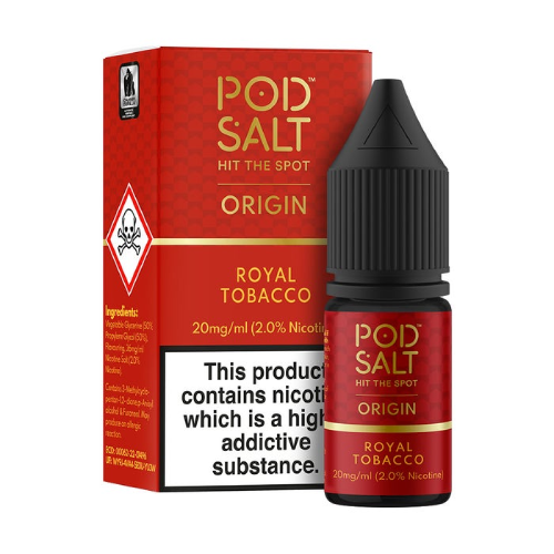 Product Image of Royal Tobacco Nic Salt E-Liquid by Pod Salt Origin 10ml