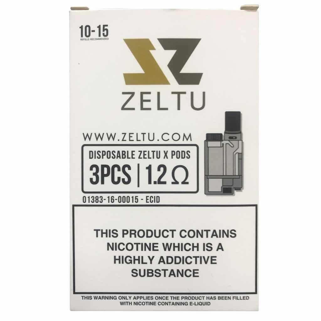 Product Image of Zeltu X Replacement Pods - 0.6ohm | 1.2ohm | 1.6ohm (3 Pack)