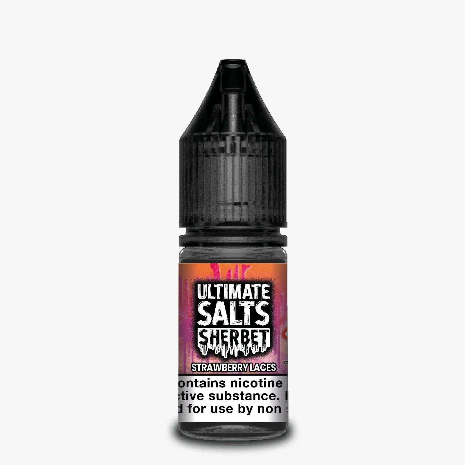 Product Image of Strawberry Laces Sherbet Nic Salt E-Liquid by Ultimate Salts 10ml