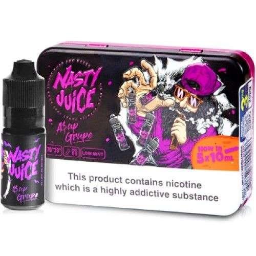 Product Image of Nasty Juice E Liquid - Asap Grape - 5 x 10ml