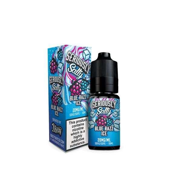 Product Image of Blue Razz Ice Nic Salt E-Liquid by Doozy Seriously Salty 10ml