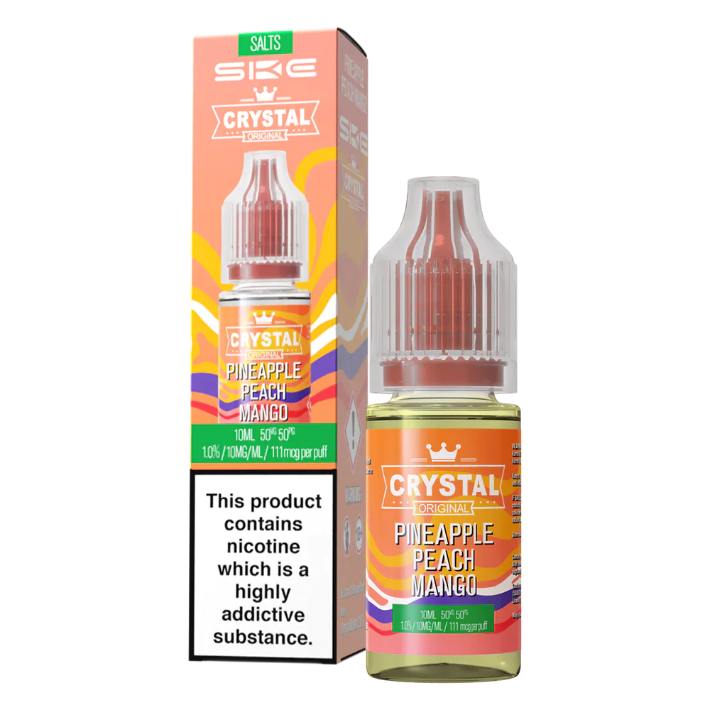 Product Image of Pineapple Peach Mango Nic Salt E-Liquid by SKE Crystal Original 10ml