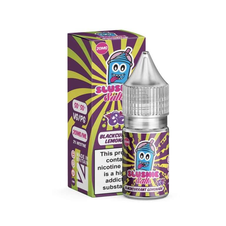 Product Image of Blackcurrant Lemonade Slush Nic Salt E-Liquid by Slushie Salts 10ml