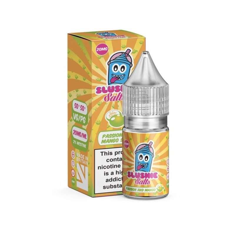 Product Image of Passion and Mango Slush Nic Salt E-Liquid by Slushie Salts 10ml