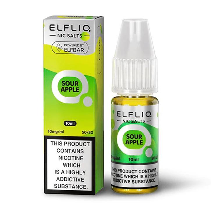 Product Image of Sour Apple Nic Salt E-Liquid by Elf Bar Elfliq Salts 10ml