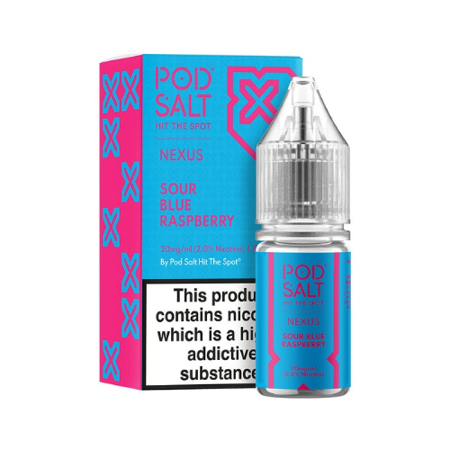 Product Image of Sour Blue Raspberry Nic Salt E-Liquid by Pod Salt Nexus 10ml