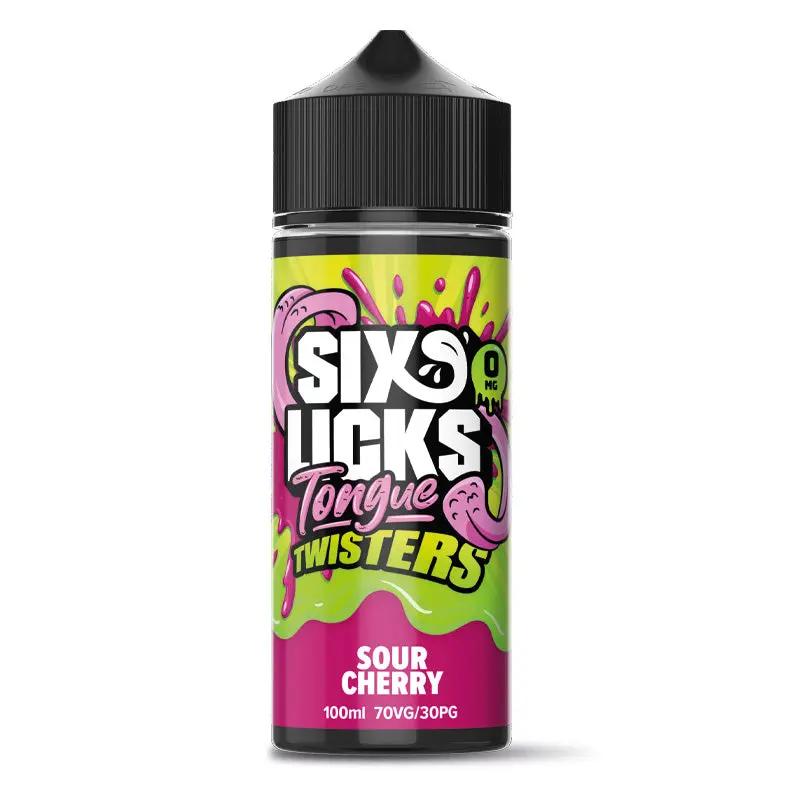 Product Image of Six Licks Tongue Twisters Eliquid - Sour Cherry - 100ml