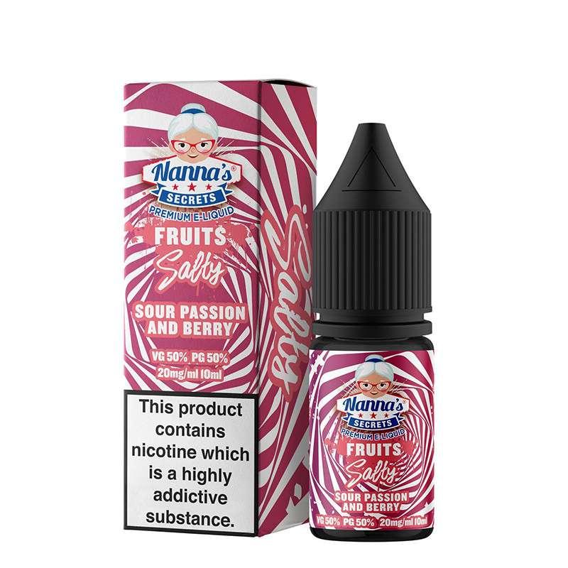 Product Image of Sour Passion And Berry Nic Salt E-liquid by Nannas Secret Salt 10ml