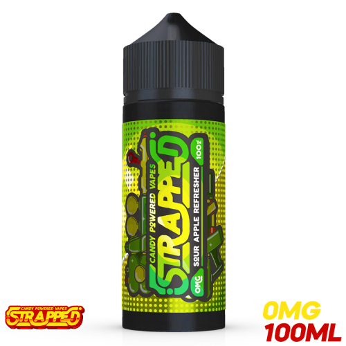 Product Image of Strapped E Liquid - Sour Apple Refresher - 100ml