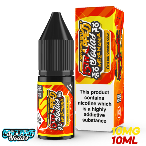 Product Image of Mezz Mania Twisted Orange Cola Nic Salt E-Liquid by Strapped Soda 10ml