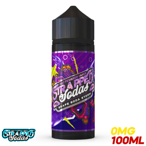 Product Image of Strapped E Liquid - Grape Soda Storm - 100ml