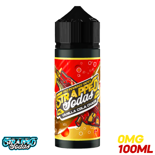 Product Image of Strapped E Liquid Sodas - Vanilla Cola Chaos - 100ml