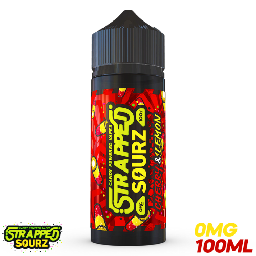 Product Image of Strapped Sourz E Liquid - Cherry & Lemon - 100ml