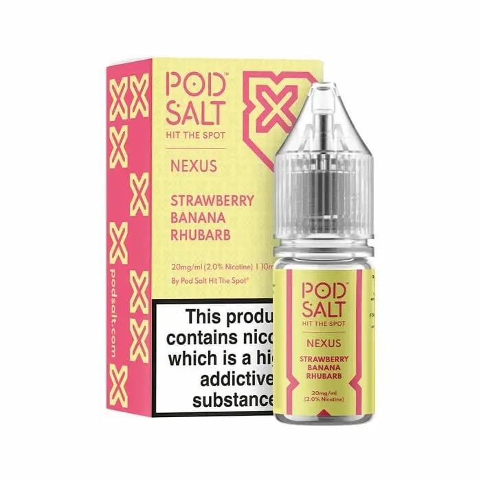 Product Image of Strawberry Banana Rhubarb Nic Salt E-Liquid by Pod Salt Nexus 10ml