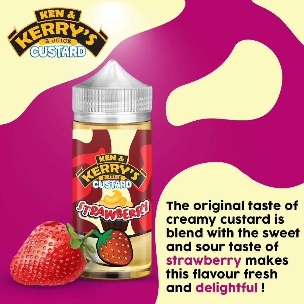 Product Image of Ken & Kerry's E Liquid Custard - Strawberry - 100ml