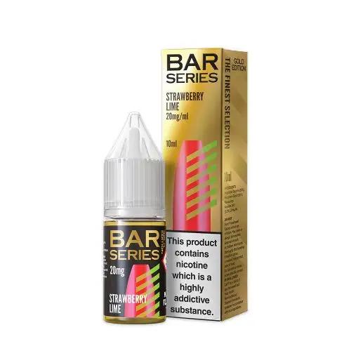 Product Image of Strawberry Lime Nic Salt E-Liquid by Bar Series Gold Edition 10ml