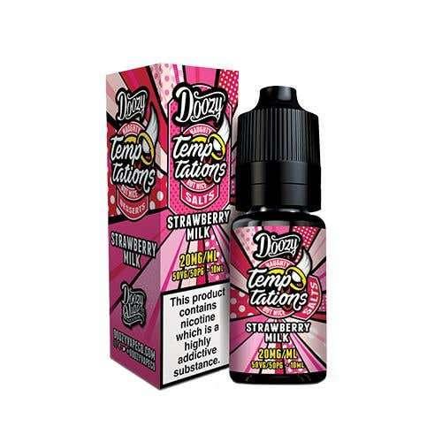 Product Image of Strawberry Milk Nic Salt E-Liquid by Doozy Temptations 10ml