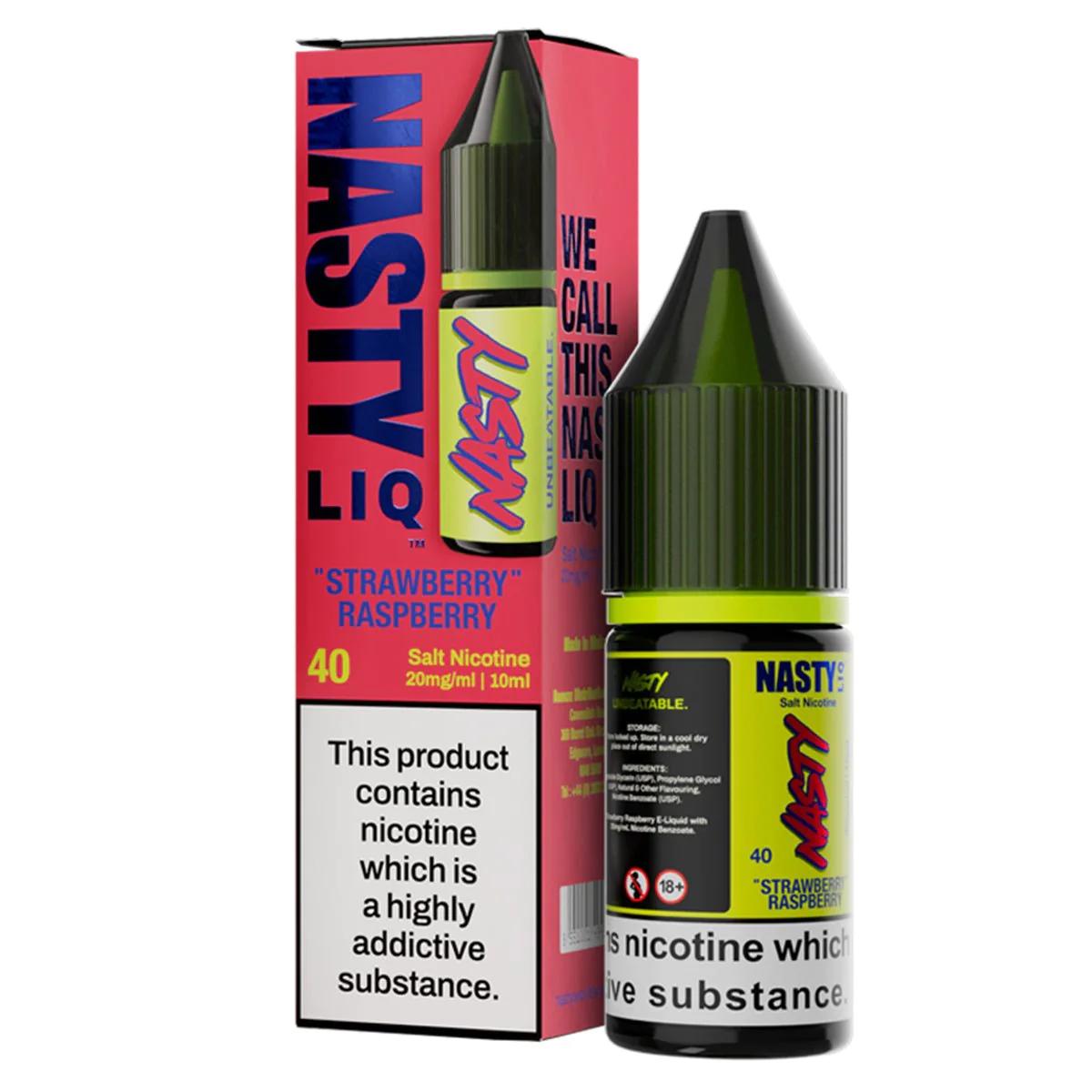 Product Image of Strawberry Raspberry Nic Salt E-Liquid by Nasty Liq Salts 10ml