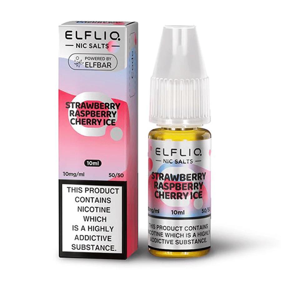 Product Image of Strawberry Raspberry Cherry Ice Nic Salt E-Liquid by Elf Bar Elfliq Salts 10ml