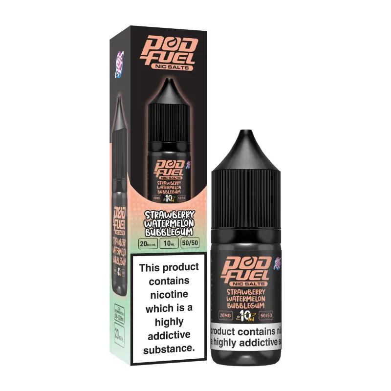 Product Image of Strawberry Watermelon Bubblegum Nic Salt E-liquid by Pod Fuel Nic Salt 10ml