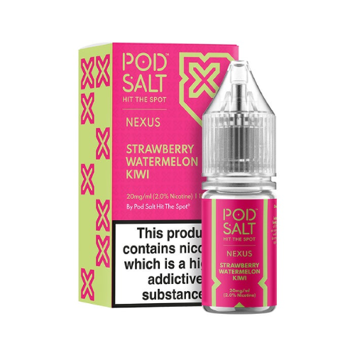 Product Image of Strawberry Watermelon Kiwi Nic Salt E-Liquid by Pod Salt Nexus 10ml