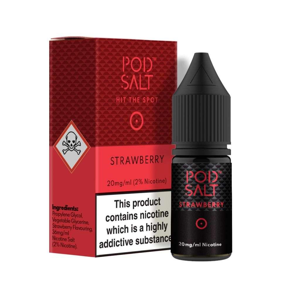 Product Image of Strawberry Nic Salt E-Liquid by Pod Salt 10ml