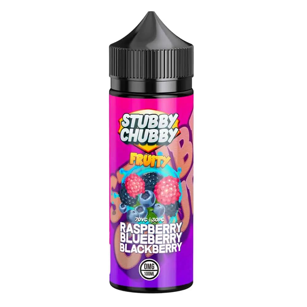 Product Image of Raspberry Blueberry Blackberry Shortfill E-liquid by Stubby Chubby 100ml