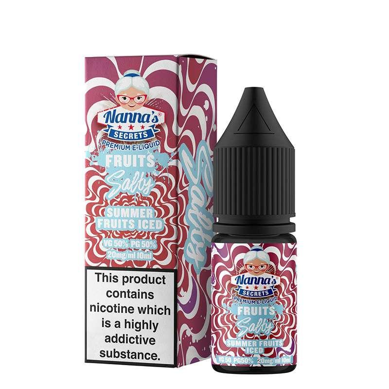 Product Image of Summer Fruits Iced Nic Salt E-liquid by Nannas Secret Salt 10ml