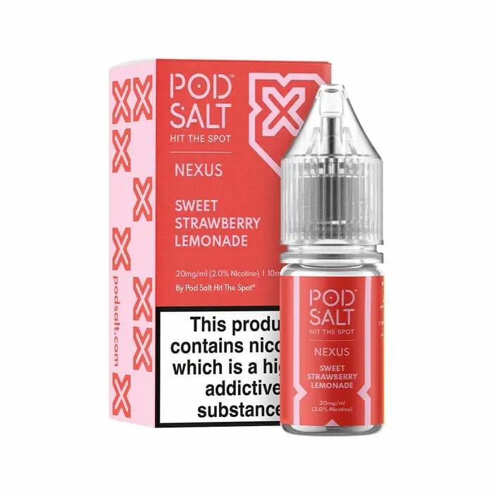 Product Image of Sweet Strawberry Lemonade Nic Salt E-Liquid by Pod Salt Nexus 10ml