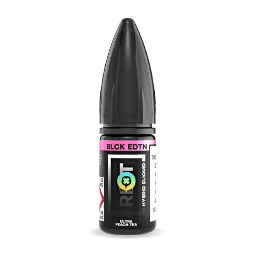 Product Image of Ultra Peach Tea Nic Salt E-Liquid by Riot Squad Black Edition 10ml