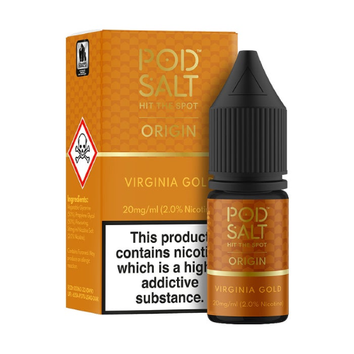 Product Image of Virginia Gold Nic Salt E-Liquid by Pod Salt Origin 10ml