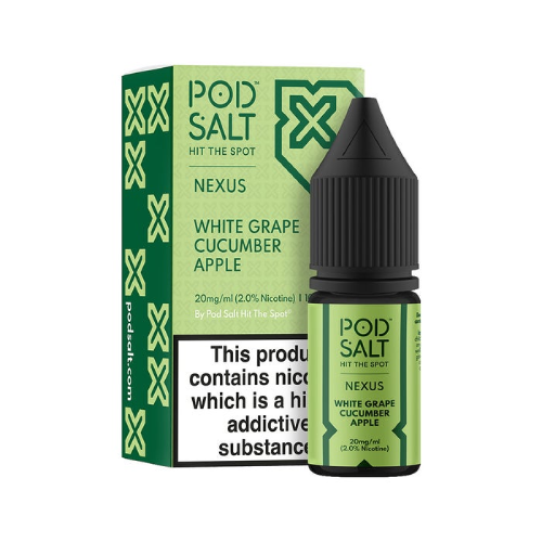 Product Image of Pod Salt Nexus Nic Salt - White Grape Cucumber Apple (Pro Green)- 10ml