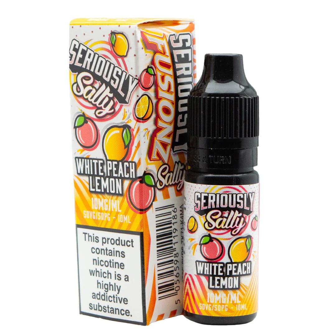 Product Image of White Peach Lemon Nic Salt E-Liquid by Doozy Fusionz Salts 10ml