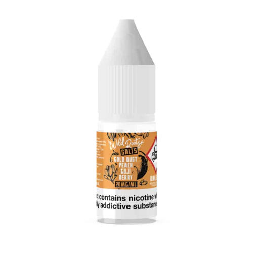 Product Image of Gold Dust Peach Goji Berry Nic Salt E-Liquid by Wild Roots 10ml