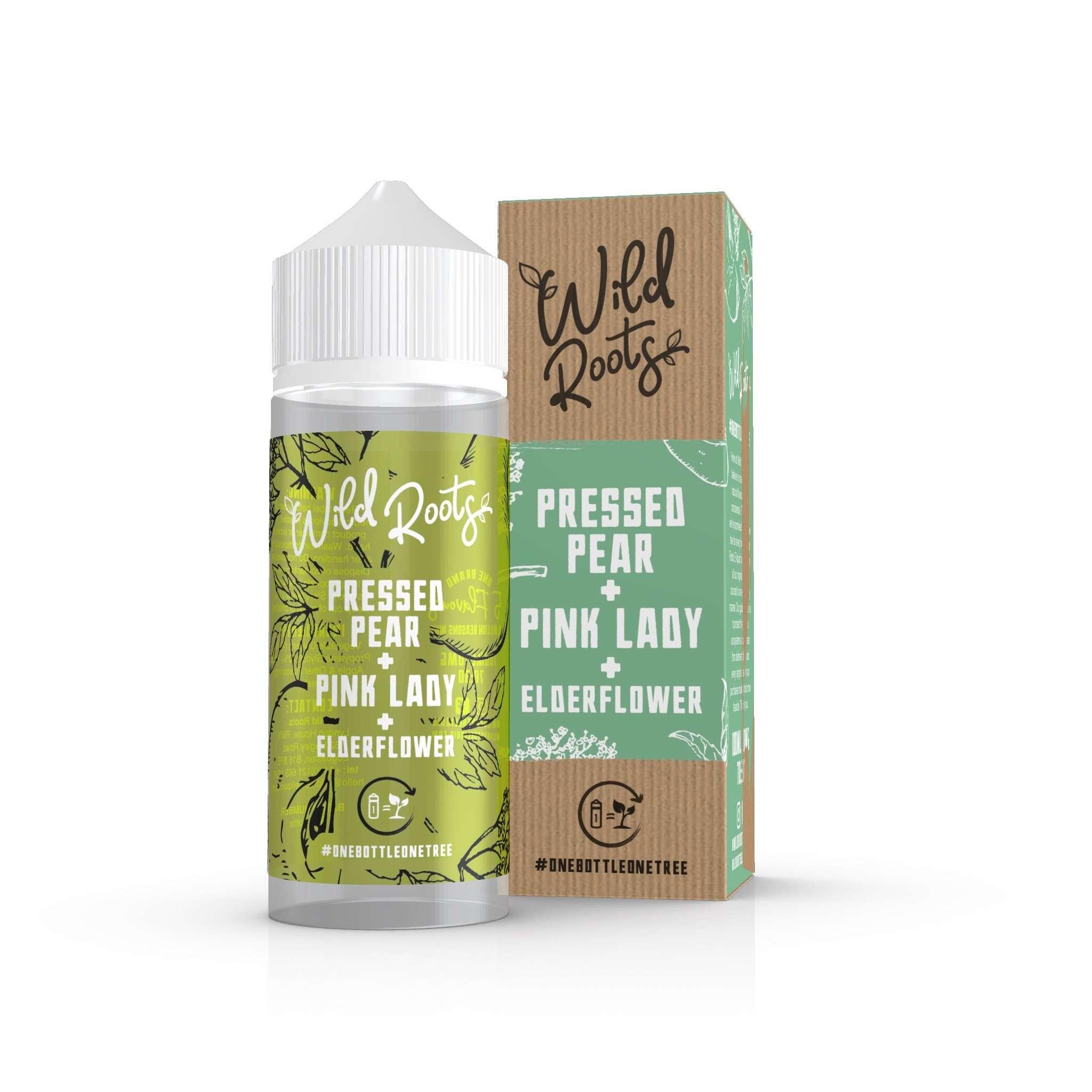 Product Image of Wild Roots E Liquid - Pressed Pear Pink Lady Elderflower - 100ml