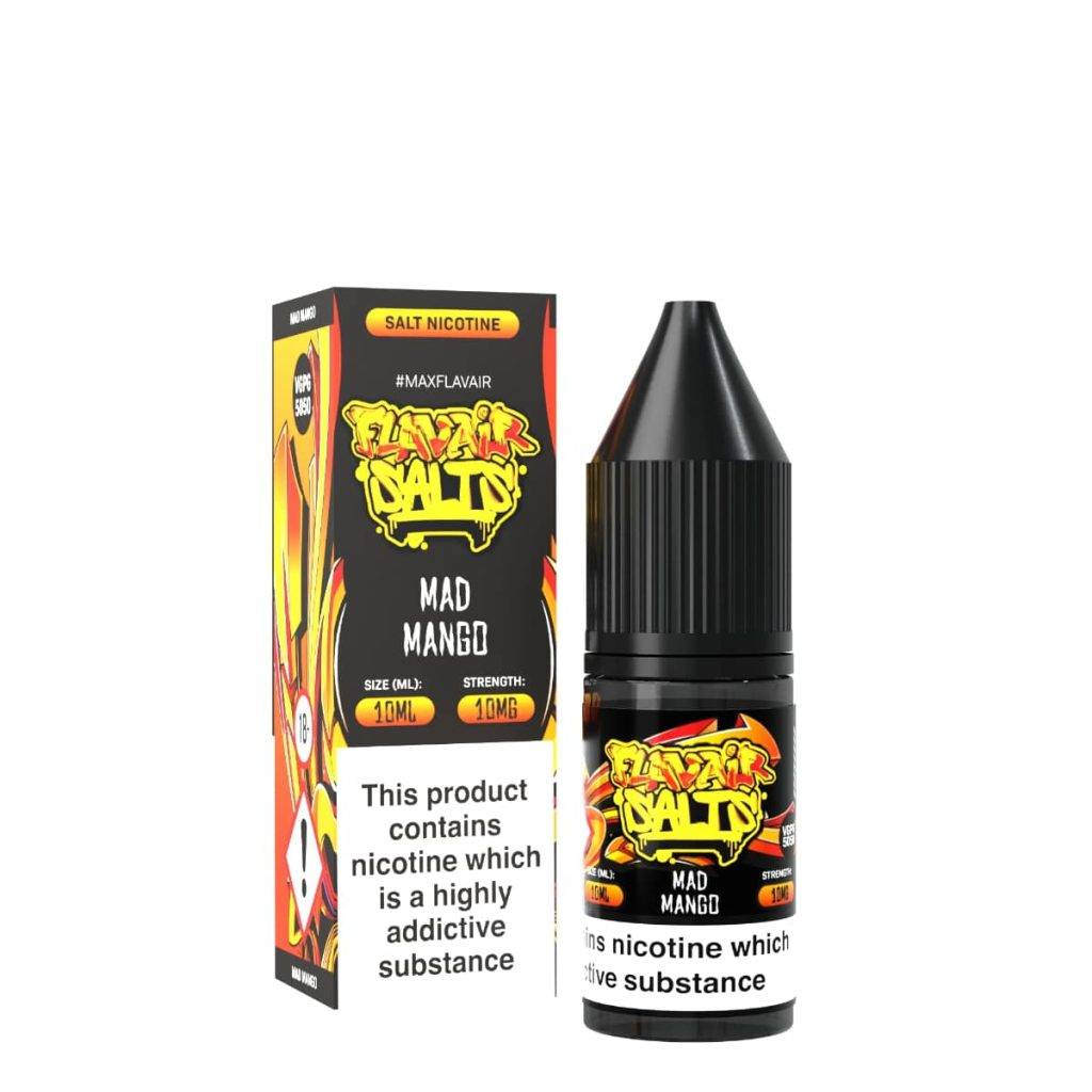 Product Image of Mad Mango Nic Salts E-liquid by Flavair 10ml