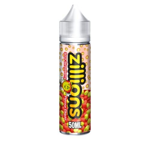 Product Image of Sour Strawberry Shortfill E-liquid by Zillions 60ml