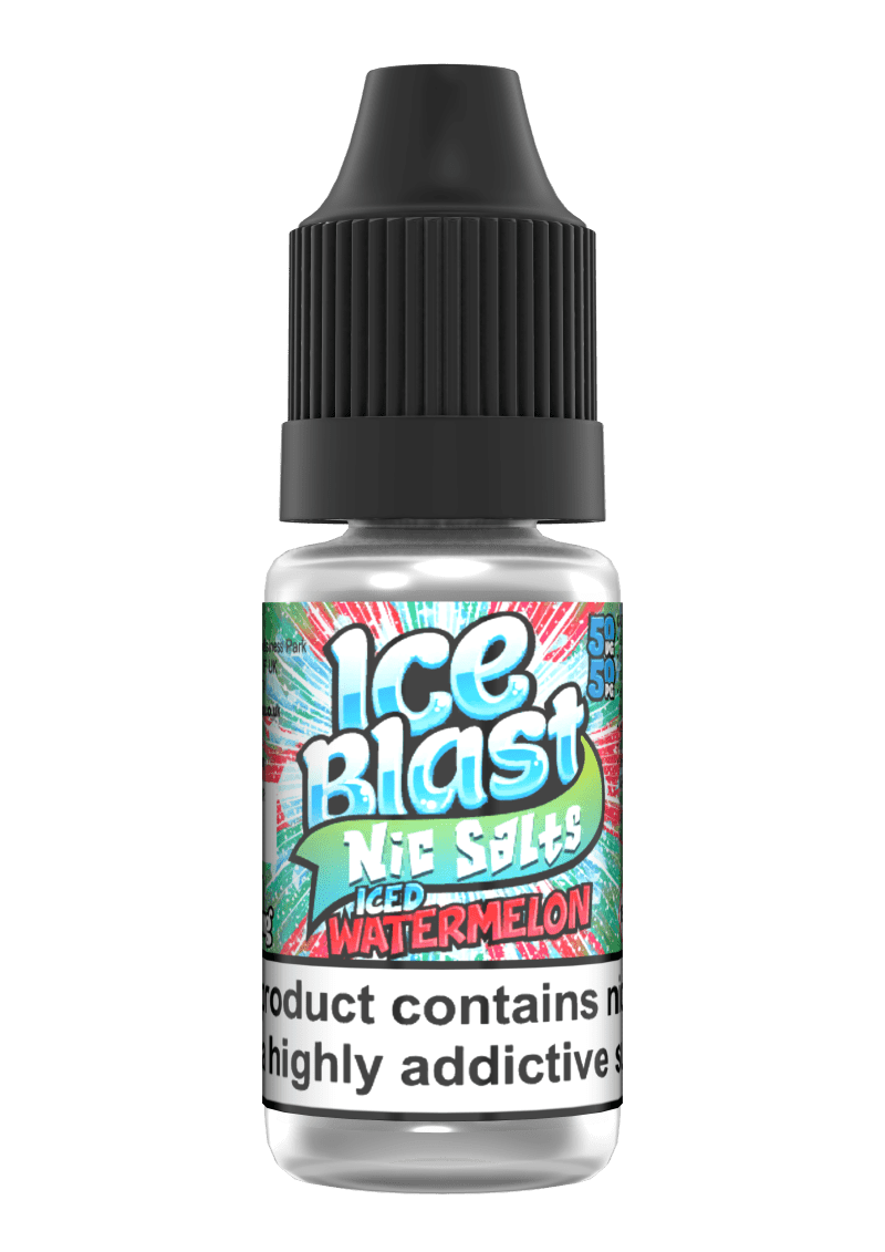 Product Image of Iced Watermelon Nic Salts E-liquid by Ice Blast Salts 10ml