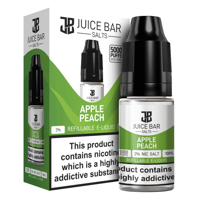 Product Image of Apple Peach Nic Salts E-liquid by Juice bar 10ml