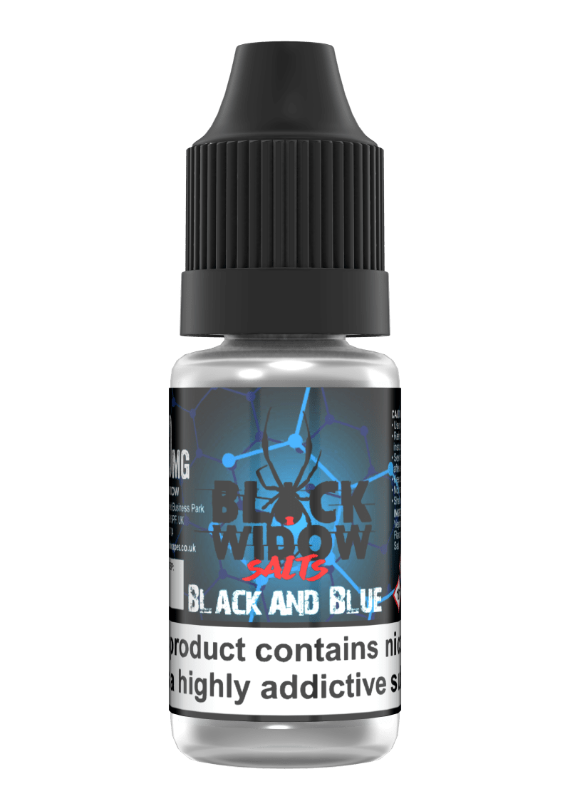 Product Image of Black and Blue Nic Salts E-liquid by Black Widow 10ml