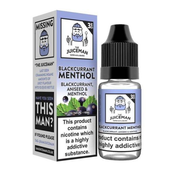 Product Image of Blackcurrant Menthol  TPD E-liquid by The Juiceman 10ml