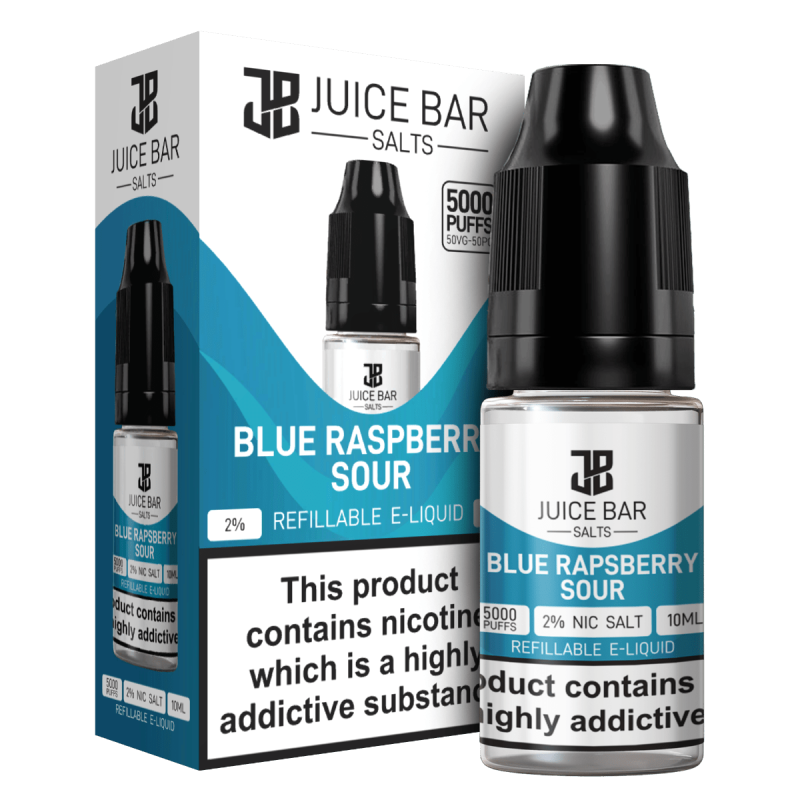 Product Image of Blue Raspberry Sour Nic Salts E-liquid By Juice Bar  10ml